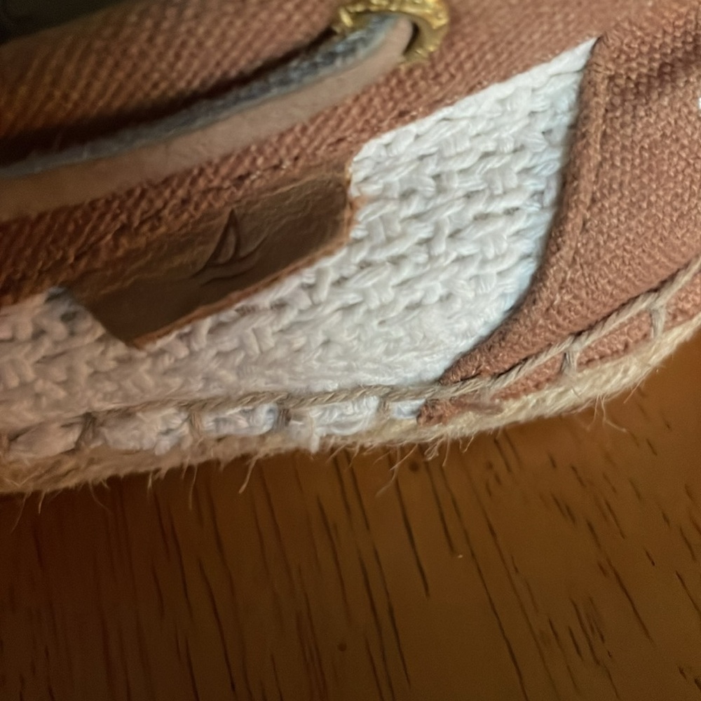 SPERRY TOP SIDER Beige Linen Espadrille Women’s Size 6 - Picture 4 of 10